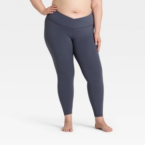 Women's Everyday Soft Crossover 7/8 Leggings - All In Motion™ - 1 of 3