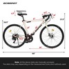 NicBex 700C x 28" Road Bike with 16-Speed Gears for Adults,Lightweight Bicycle with Aluminum Alloy Frame,Disc Brake,Fast Acceleration - 2 of 4