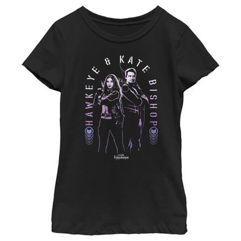 Girl's Marvel Kate Bishop And Hawkeye T-shirt : Target