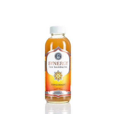 GT's Synergy Gingerade Organic Vegan Raw Kombucha - 16 fl oz