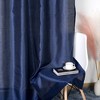 Ruthy's Textile Faux Silk Grommet Top Luxury Curtains Panel Pair 54" x 84" Each - 2 of 4