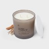 2 Wick Glass Vetiver and Cedarwood Jar Candle 14oz - Threshold™ - 3 of 3