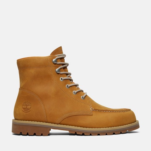 Timberland Men's Redwood Falls Waterproof Moc-Toe Boot, Wheat Full-Grain, 9