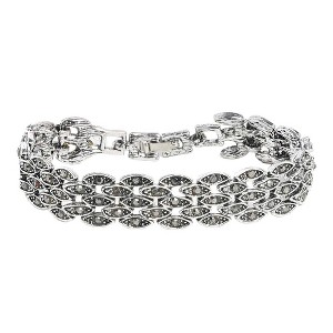 SOHI Women's Silver Chink Tennis Bracelet - 1 of 3
