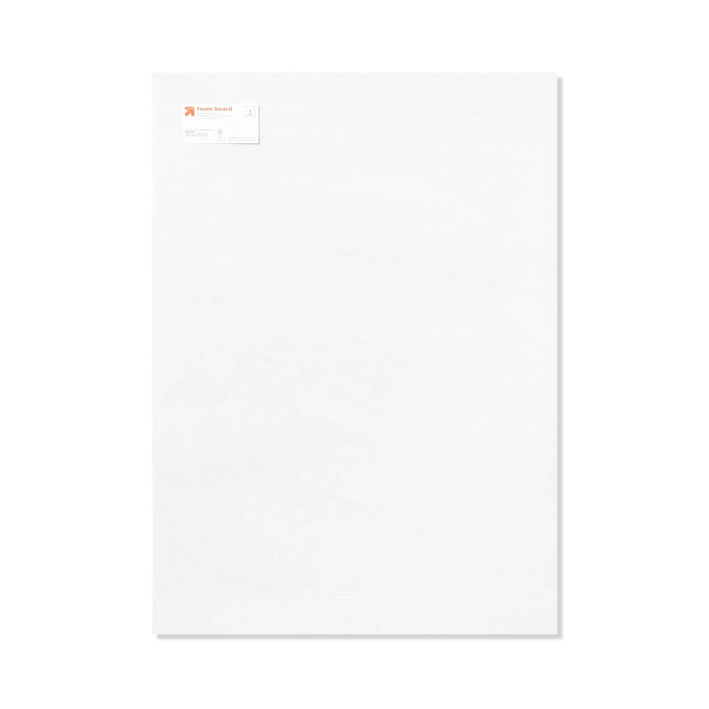 20"x28" Foam Presentation Board White- up&up™: Poster Display, EPS Material, 0.235" Thick, 1 Pack
