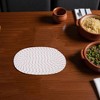 Unique Bargains Trivet Oval Rope Coaster Cotton Non-Woven Fabric 12.6"x8.66"x0.31" - 2 of 3