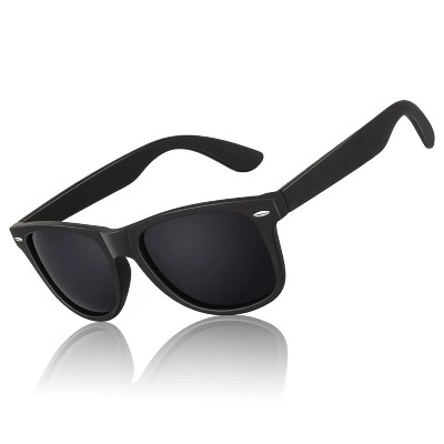 Attop Classic retro polarized black sunglasses suitable for fishing, driving, hiking
