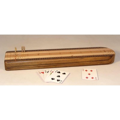 18" Solid Hardwood Cribbage Board Game