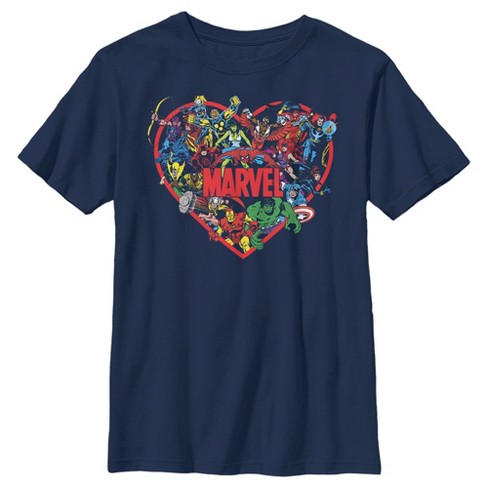 Marvel heroes hot sale t shirt