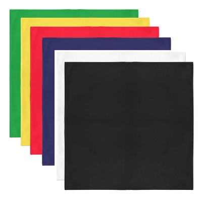 Lot De 2 Bandanas En Coton 100% - Taille 22x22 Cm, Multicolore, Neuf Avec étiquettes