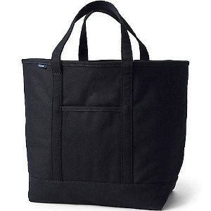 Lands' End Open Top Canvas Tote Bag - 1 of 4