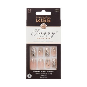 KISS Products Classy Fake Nails Premium - My Muse - 33ct - 1 of 4