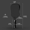 Luzz Cannon T700 Raw Carbon Thermoformed Pickleball Paddle – 16mm, Power & Spin for Intermediate/Advanced Players - 3 of 4