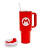 Pyramid America Super Mario Bros. Mario Icon Metal Travel Tumbler | Holds 40 Ounces - image 3 of 4