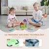 VEVOR Magnetic Tiles, 32 PCS Magnetic Building Blocks with Storage Bag, STEM Sensory Educational Construction Stacking Toys, Multi-color - 3 of 4