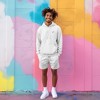 Dalix Ghost Relaxed Fleece Sweat Elastic Short Soft Mens - 3 of 4