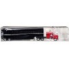 Peterbilt with Sleeper Cab Red with Black Livestock Trailer 1/87 (HO) Plastic Model Car by Promotex - 3 of 4