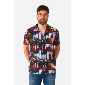 OppoSuits Men's Halloween Shirt - Short Sleeve Hawaiian Shirt - 1 of 4