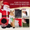 SEVOBAL Inflatable Holiday Decorations 6.3FT Christmas Inflatable Decoration Inflatable Santa and Reindeer Yard Decorations, Multi, 61"*31.5"*74.8" - 2 of 4