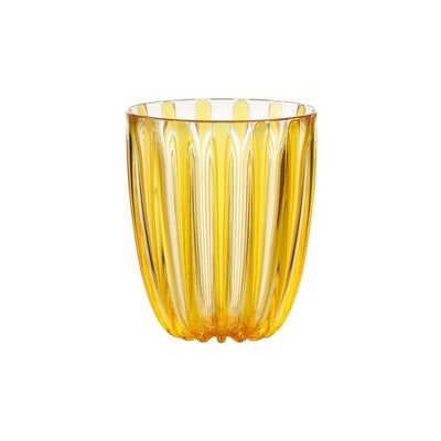 Guzzini Dolcevita 12oz Low Tumbler, 100% BPA-Free Unbreakable Recycled Plastic, Stackable Cup
