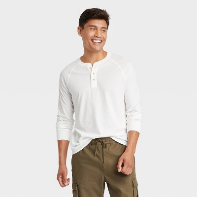 Men's Long Sleeve Jersey Henley Shirt - Goodfellow & Co™