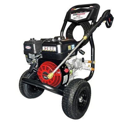 SIMPSON Clean Machine Cold Water Residential Gas Pressure Washer, Features 4 Quick Connect Nozzle Tips and 10 Inch Pneumatic Tires, CM61083-S