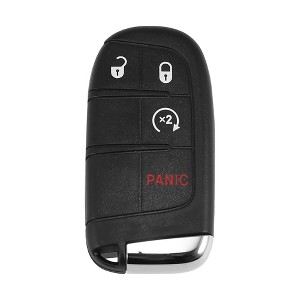 Unique Bargains Replacement Keyless Entry Remote Car Key Fob M3N-40821302 4A Chip for Jeep Renegade Black - 1 of 4