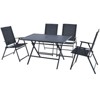 Tangkula 5 PCS Patio Dining Furniture Set Outdoor Table & Chair Set w/Folding Table - 4 of 4