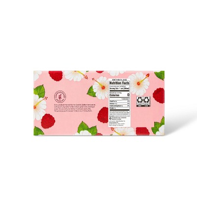 Raspberry Hibiscus Sparkling Water - 8pk/12 fl oz Cans - Good &#38; Gather&#8482;