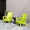 WestinTrends Malibu HDPE Outdoor Folding Poly Adirondack Chair (Set of 2) - 2 of 4