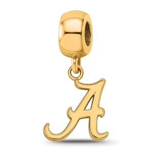 Black Bow Jewelry 14k Yellow Gold Plated Sterling Silver Alabama Crimson Tide NCAA Bead Charm - 1 of 4