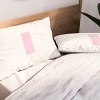 Deny Designs King April Lane Art Block Pink Monogram I Microfiber Printed Pillow Sham - 2 of 3