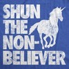 Womens Funny T Shirts Shun The Non Believer Sarcastic Unicorn Graphic Novelty Tee for Ladies - Crazy Dog Women's T Shirt With Unicorn Sayings - 2 of 4