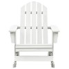 Garden Rocking Chair White Hardwood Medium Garden Rocking Chair vidaXL - 2 of 4