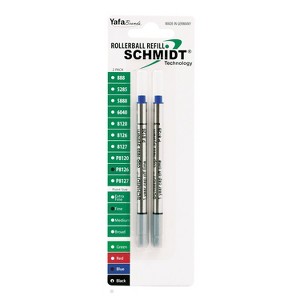 Schmidt Ink Schmidt 8126 Rollerball Short Capless Refill Fine Blue 2 Pack (SC58120) - 1 of 4