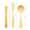 REGALWOVEN Stainless Steel Mirror Polished Silverware Set Flatware 12 Piece - 2 of 4