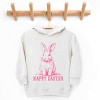 The Juniper Shop Happy Easter Bunny Outline Toddler Hoodie - 2 of 4