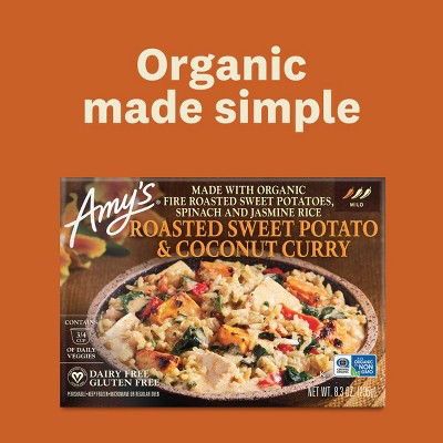 Amy's Frozen Roasted Vegan Gluten Free Sweet Potato & Coconut Curry - 8.3oz