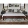 AFI Furnishings Pasadena 14 in King Platform Bed Frame in Walnut - 3 of 4