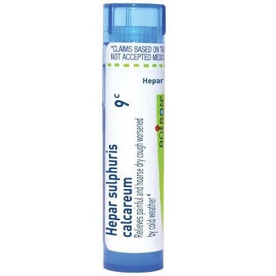 Hepar Sulphuris Calcareum 9C by Boiron Homeopathic Single Medicine Cough, Cold & Flu  -  80 Pellet