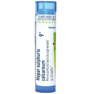 Hepar Sulphuris Calcareum 9C by Boiron Homeopathic Single Medicine Cough, Cold & Flu  -  80 Pellet - 1 of 4