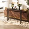 VINGLI Black 1-Piece Melamine + Iron Hall Table with Power Strip - 4 of 4
