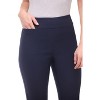 Rekkuna Women's Pull-On Straight Leg Dress Pants – Mid-Rise Office Slacks with Hidden Pocket and Flattering Fit - 4 of 4