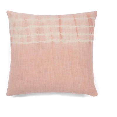 Aria Blush Dipped Tie Dye Decorative Pillow - Shiraleah
