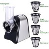 Homdox 150W Electric Cheese Grater Slicer Shredder, Professional Kitchen Chopper Salad Maker, One-Touch Control + 5 Free Attachments - 2 of 4
