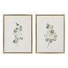 Kate and Laurel Sylvie Eucalyptus Framed Canvas Set by Maja Mitrovic of Makes My Day Happy, 2 Piece 18x24, Bright Gold - 2 of 4
