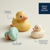 3-Piece Floating Duck Bath Toy Set, Watertight and Squeezable for Babies 6 Months and Up - 4 of 4