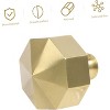 attop Solid Brass Knobs Beautiful Brushed Gold Kitchen Cabinet Knobs Contemporary Euro Style Dresser Drawer Knob Handles (8Pack Diameter:0.94"(24mm) - 3 of 4