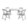 Flash Furniture Kids Colorful 5 Piece Folding Table and Chair Set - 2 of 4