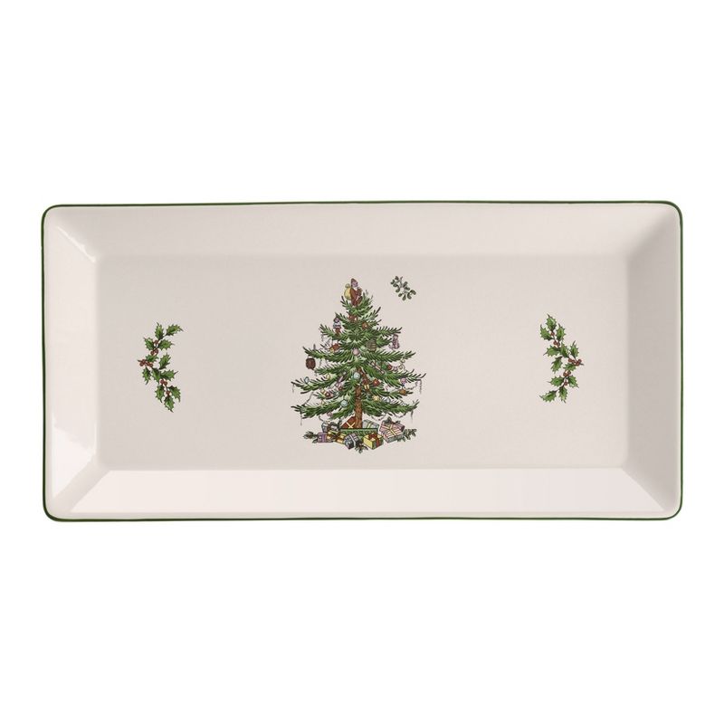 Spode Christmas Tree Rectangular 14 Inch Tray - 14 Inch, 1 of 2